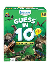 Skillmatics Deadly Dinosaurs - Guess In 10 (Ages 8-99) | Card Game of Smart Questions | General Knowledge for Families | Gifts for Girls and Boys